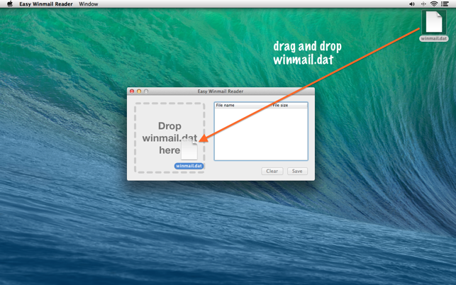 Easy Winmail Reader - extract attachment