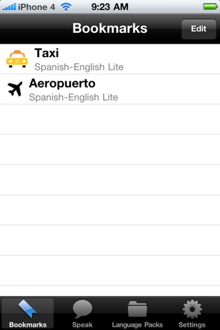 Spanish to French Voice Talking Translator Phrasebook EchoMobi Travel Speak LITE screenshot 4