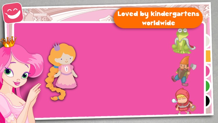 Kids Puzzle Teach me Princesses, discover pink pony’s, fairy tales and the magical princess world screenshot-3