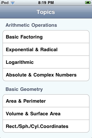 Math Formula CheatSheet