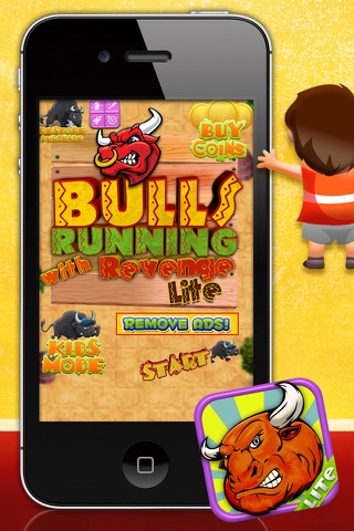 Bulls Running with Revenge LITE - FREE Game! screenshot 2
