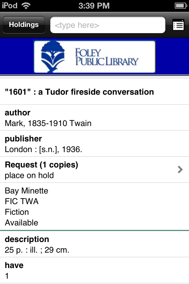 Foley Public Library Mobile screenshot 3