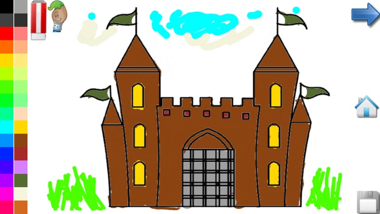 Coloring Book: House and Castle ! Coloring Pages for Toddlers