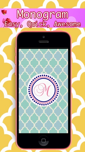 Monogram - Lock Screen & Home Screen Background Wallpaper(圖1)-速報App