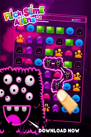 Flick Slime Aliens Lite screenshot 3