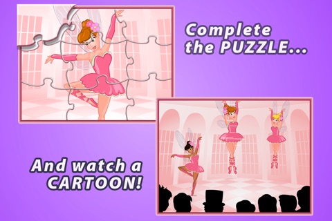 Kids Puzzles: Princess Pony and the Ballerina Fairies Free Animated Jigsaw Puzzle for Kids! screenshot 2