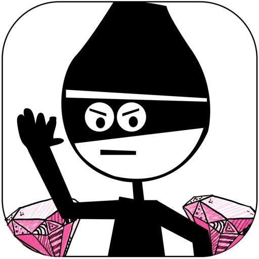 Trampoline Stickman Thief: Diamond Mania Pro icon
