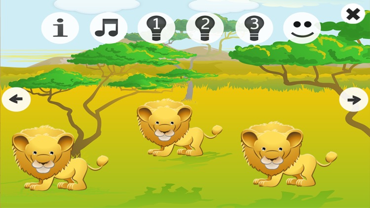 Animals! Safari animal learning game for children from age 2: Hear, listen and learn about the wilderness