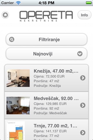 Opereta Nekretnine screenshot 2