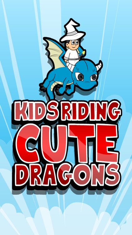 Kids Riding Cute Dragons