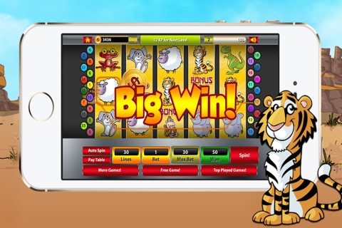 An Animal Safari Slots - Free Daily Bonus Slot Machine screenshot 3
