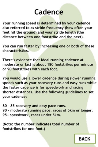 Cadence for Running / Training screenshot 2