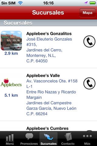 Applebee's México screenshot 3