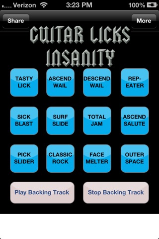 Guitar Licks Insanity screenshot 2