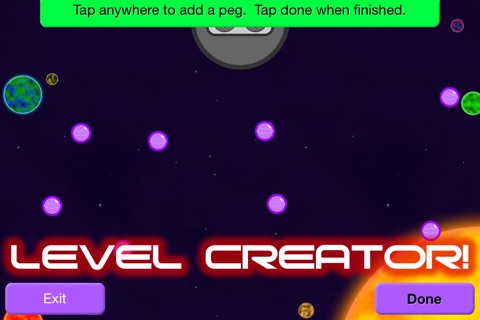 Space Ponggle - Super Glow Ball Free screenshot 2