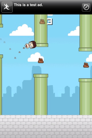 Flappy Crapper - Adventure Of Bird Man screenshot 4