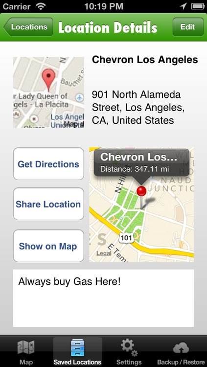 Location Manager Pro - Save, Share, Route, and Map all of your Favorite Locations!