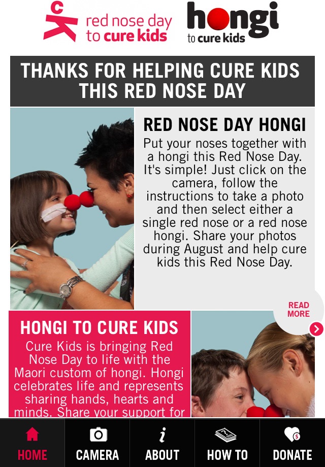 Cure Kids Red Nose Hongi screenshot 2