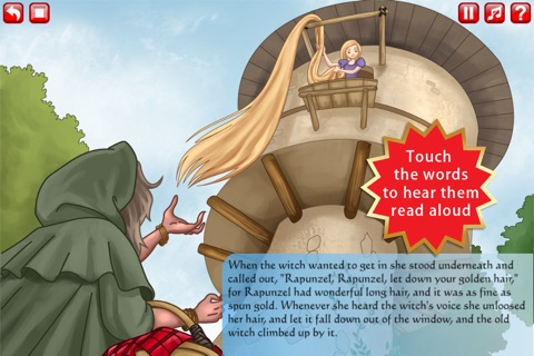 Rapunzel Storybook HD screenshot 2