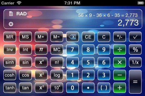Calculator X - Advanced Scientific Calculator with Formula Display & Notable Tape screenshot 2
