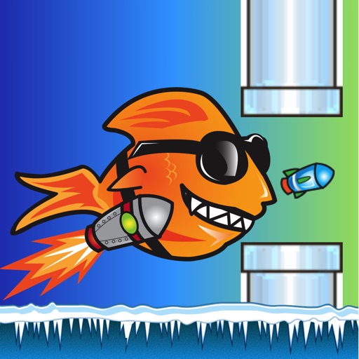 Flying Rocket Fish Icon