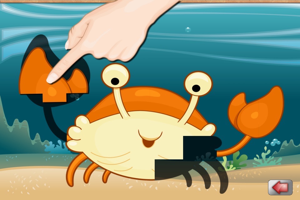Aquatic Animals - An educational Ocean puzzle for toddlers and kids screenshot 2