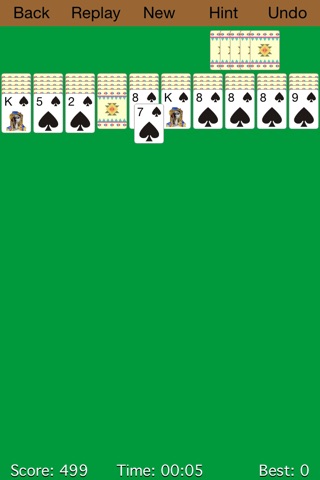 Tiny Spider Solitaire screenshot 2