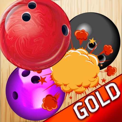 Bowling ball Match Puzzle - Align the ball to win the pin - Gold Edition Icon
