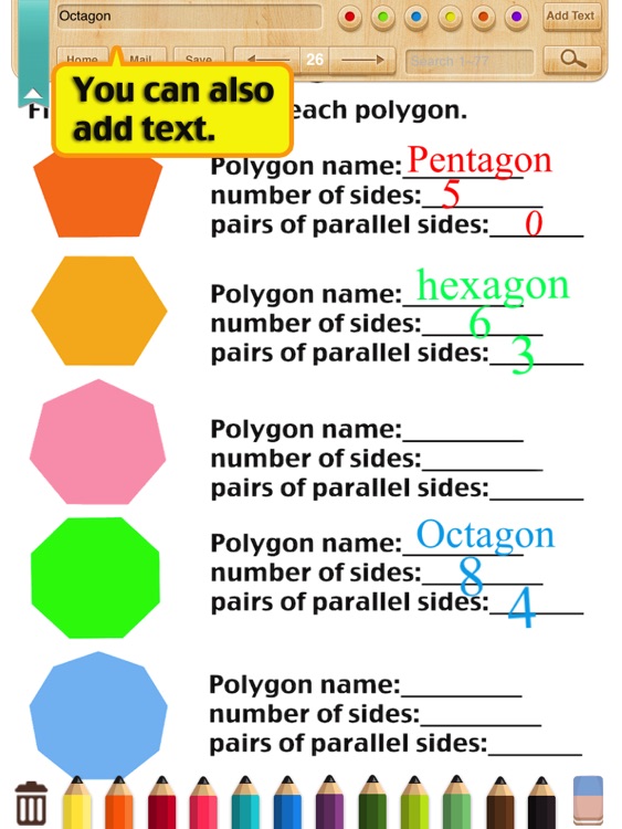 Kids Math-Area Worksheets(Grade 6)