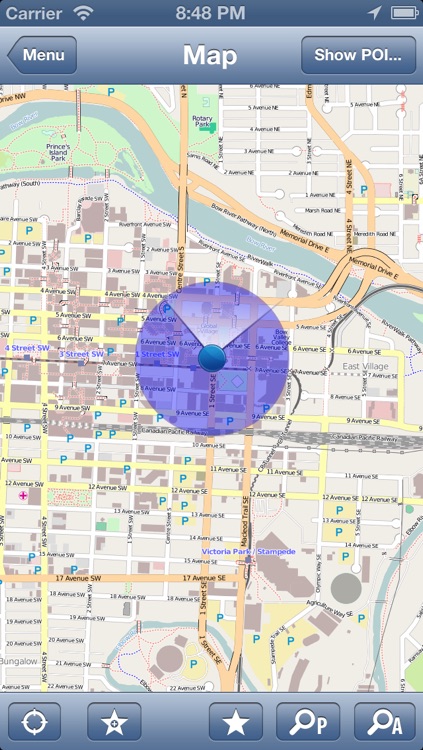 Alberta, Canada Offline Map - PLACE STARS