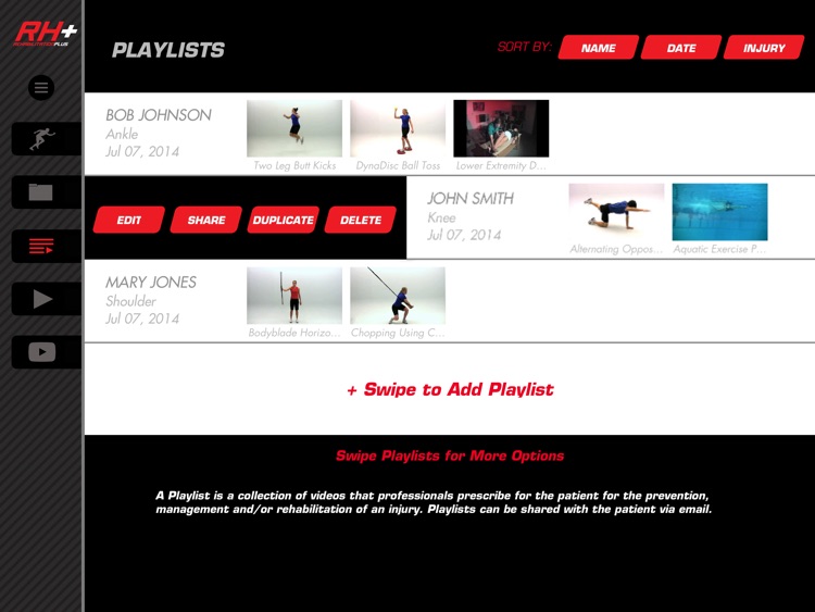 Rehabilitation Plus: Video-Led Exercises for Sports Injury Rehab