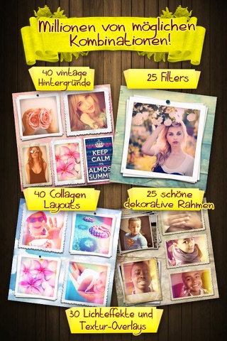Vintaframe Free - photo collage & scrapbooking frames for Instagram screenshot 2