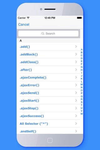 jQuery Aide - JavaScript and jQuery api tool screenshot 3