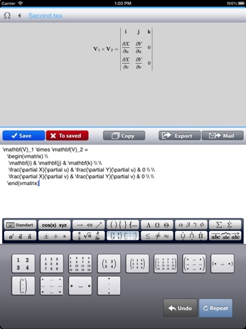 Equations (TeX, LaTex editor) screenshot 4