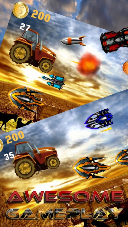 A Farm War Combat Run: Speed Tractor Racing Game