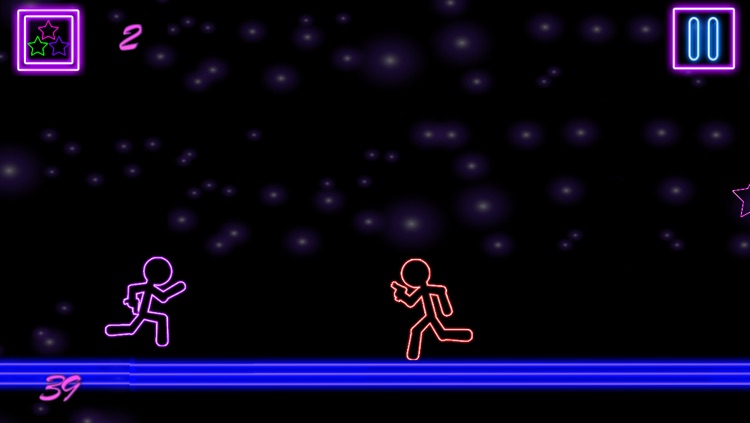 Glow Stick-Man Run : Neon Laser Gun-Man Runner Race Game For Free