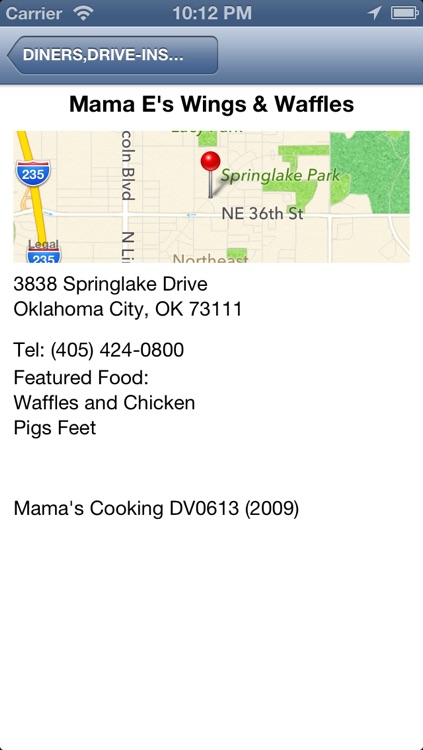 Food Network Restaurants Locator - DINERS,DRIVE-INS AND DIVES Edition screenshot-3