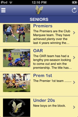 Hornets RLFC screenshot 2