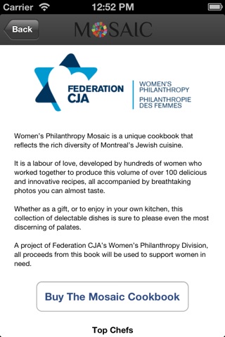 Women’s Philanthropy Mosaic Cookbook screenshot 4