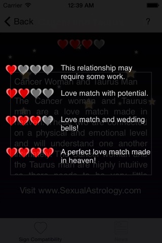Sexual Astrology screenshot 3