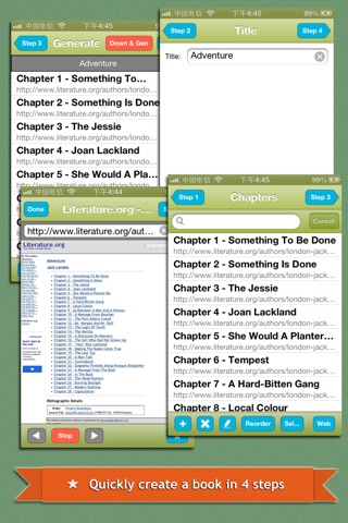 Web2Book - Pack Web Pages to iBooks epub Book screenshot 2