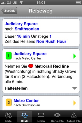 Washington Metro - Map and route planner by Zuti screenshot 3