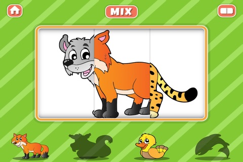 Animal and Food Mix & Match Puzzle for Kids and Toddlers screenshot 2