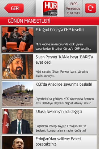 Hür Haber Mobil screenshot 2