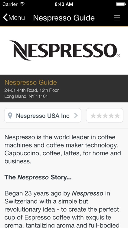 Nespresso Meeting Guide