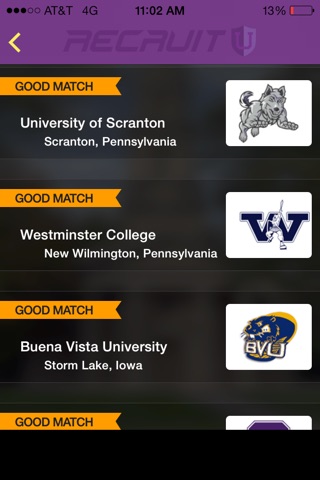 RecruitU - Matching high school athletes with college coaches for sports recruiting and scholarships to Recruit U ! screenshot 3