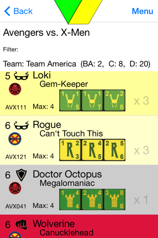 Cubic :  The Card Database, Inventory and Team Builder for Dice Masters screenshot 3