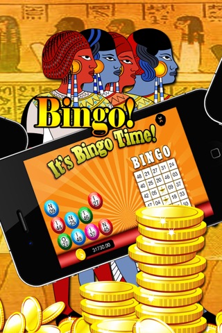 A Pharaoh Slot Machine - 5 Spin Reels with Bingo, Blackjack and Roulette Bonus Games screenshot 4