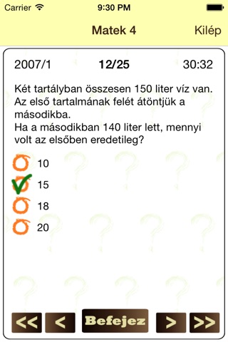 Központi Felvi Matek 4 screenshot 4