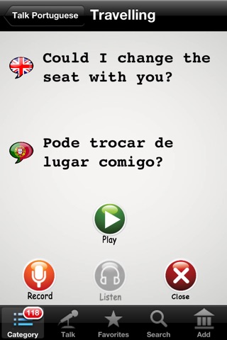 Learn Portuguese -Talking Phrasebook screenshot 3